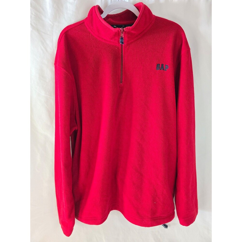 Gap 1/4 Zip Red Fleece Jacket